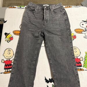 PacSun Dad Jeans Washed Black Faded Women's 28